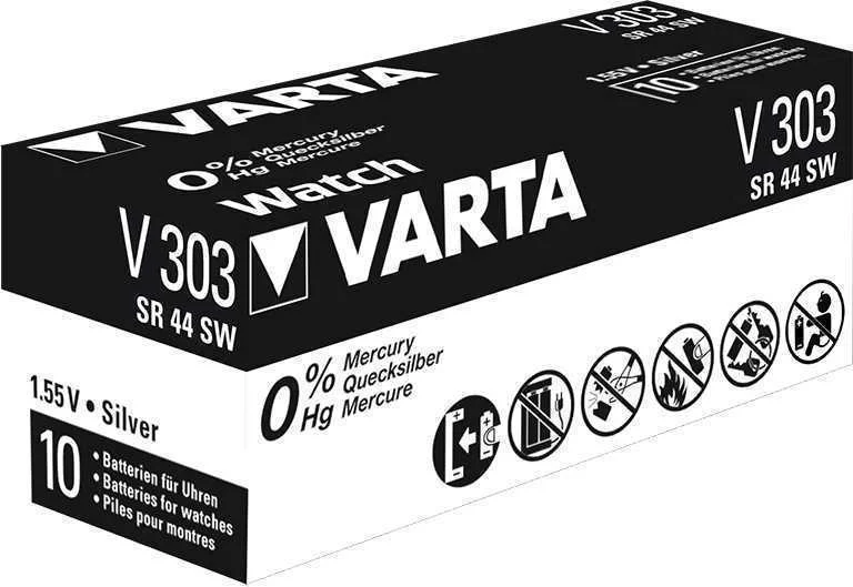 Varta V303 Bateria Descartável 4sr44 Óxido de Pra.