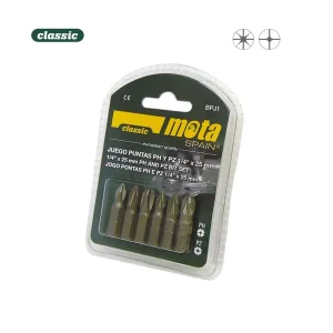 Conjunto 6 Pontas Ph 1-2-3 Pz 1-2-3 X 25mm Bpj1