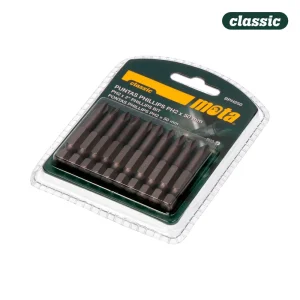 Pack 10 Pontas Bit Ph 2x50mm 1/4' Aço Bph250