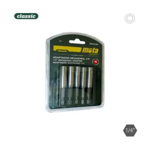 Pack 5 Adaptadores Hexagonais Magnetico 1-4 10x60.