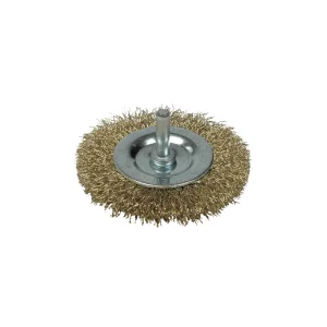 Escova com Espiga Aço Ondulado 100mm Fac0100 Mota