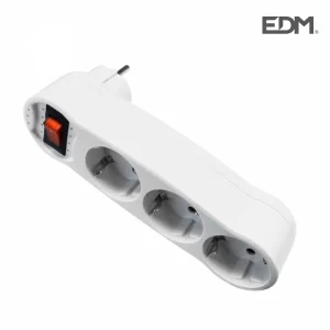 Tripla Vertical com Interruptor 4,8mm Edm