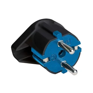 Ficha Schuko Saída Lateral 16a 250v T/Tl 4,8mm Pr.