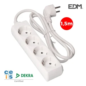 Extensão Elétrica 4 Tomadas 1,5m Branco
