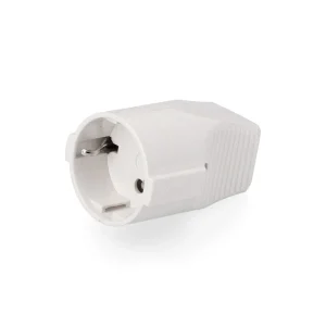 Ficha Schuko Fêmea C/ Terra 220v Branca