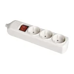Bloco 3 Tomadas, com T/T Lateral 16a 250v Branco