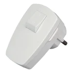 Plug Ângulo Branco 2p+E com Interruptor 3x1,5mm 1.