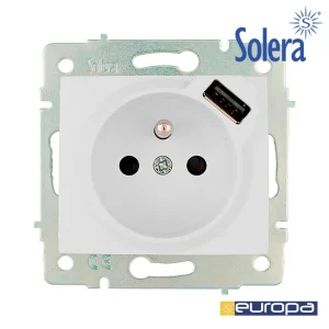 Base Bipolar com T/T Lateral 16a 250v com Usb Obt.