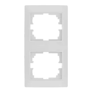 Moldura Vertical para 2 Elementos Branco 81x154x1.