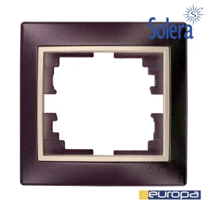 Moldura para 1 Elemento Moldura Preta e Aro Pérol.