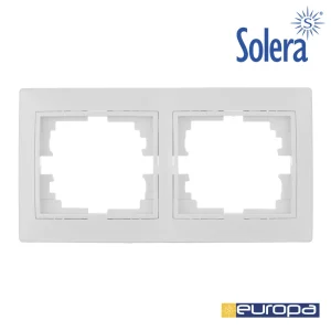 Moldura para 2 Elementos Horizontal Branco 154x81.