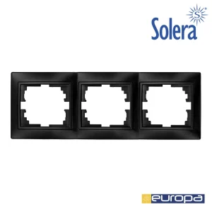 Moldura para 3 Elementos Horizontal Grafite 225x8.