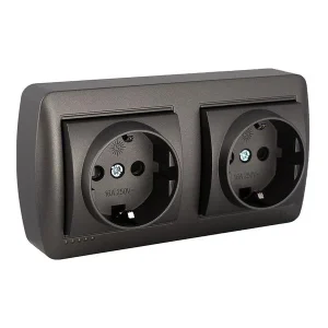 Tomada Fixa Dupla 2p+T 16a 250v de Superfície