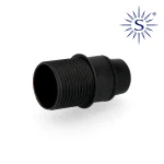 Casquilho E-14 2a 250v Semi-Rosca Preto