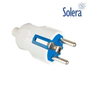 Ficha 2p+T 16a 250v Branco Solera