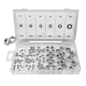 Set de 100 Porcas Autoblocantes Varios Tamanhos