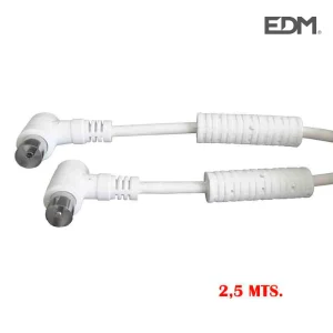 Prolongador Tv/Video Curvo com Filtro 9,5mm 2,5m e