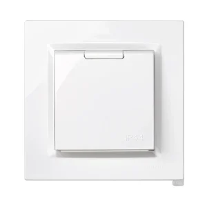 Plug Monobloco 2p+T Tipo F Branco