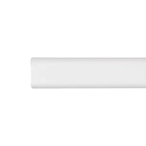 Varão de Roupeiro Oval em Metal Branco de 100cm