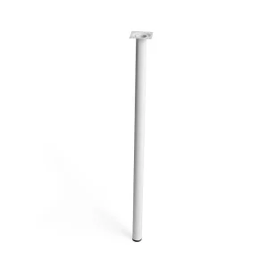 Pé Cilíndrico de Aço. Cor Branco. Mod. 401g. Medi.