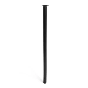 Pé Cilíndrico de Aço. Cor Preto Mod. 401g. Medida.