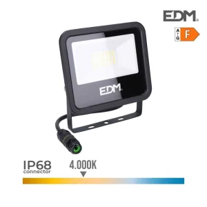 Projetor LED 50w 4000lm 4000k Luz Dia Preto