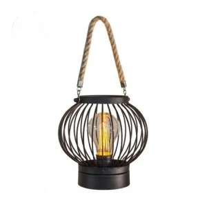 Lanterna Vintage Metálico com Lâmpada Standard