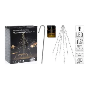 Cortina Branco Quente 192 Leds Especial para Árvo.