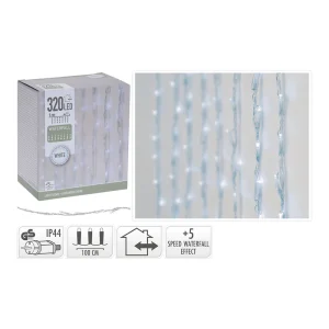 Cortina 320 Leds Branco Frio com 5 Funções LED 100