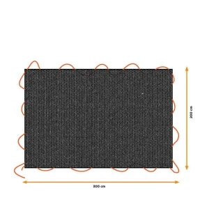 Lona Preta para Reboque, Medidas: 2x3m. Black & D.