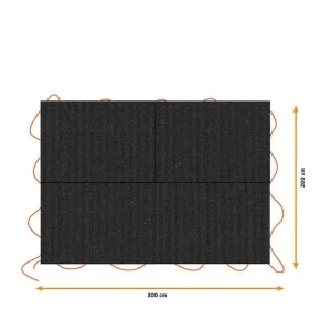 Lona Preta para Reboque, Medidas: 3x4m. Black & D.