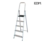Escadote Doméstico Alumíno 5 Degraus Edm