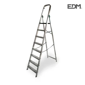 Escadote Doméstico Alumíno 8 Degraus Edm