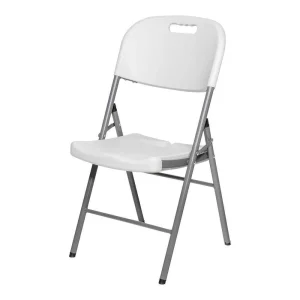 Cadeira Dobrável Branca 86.5x47x54cm