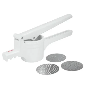 Esmagador de Batatas 3 Discos Inox 36cm Metaltex