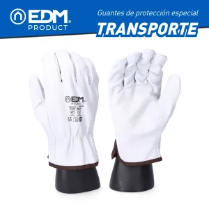Luvas Transporte de Pele Flor Bovina Tamanho 9 Edm