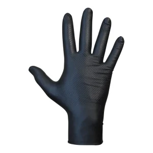 Luva Agility Grip Nbr S/Pó Preto T9.Caixa 50 Unid.
