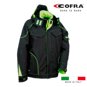 Casaco Trabalho Tecka Preto Lime Cofra Tamanho 5