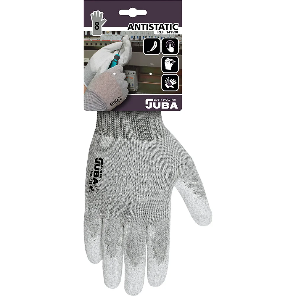 Luva Antiestática de Nylon/Fibra de Carbono