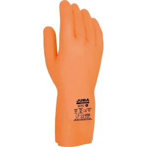 Luva de Trabalho Latex / Neoprene Laranja Tamanho