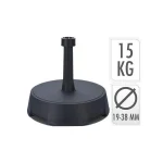 Base Chapéu-De-Sol 15kg Cor Antracita Diâmetro 19.