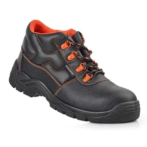 Botas de Segurança de Pele Preta S3 Src Tamanho 4.