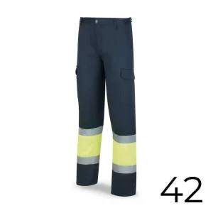 Calças Poliéster/Algodao Bicolor Alta Visibilidad.