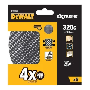 S.Of. Pack de 5 Lixas de Malha 125mm Grão: 320 P.