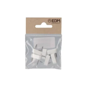 Pack 6un Limitador Armário 2 Pontas 7x18 Branco