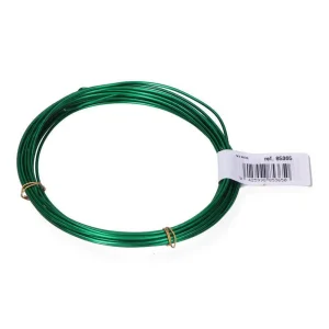 Pack 1un Rolo de Arame de Alumínio 1,5mm 5m Verde