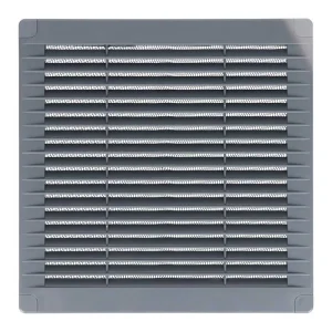 Grelha de Ventilação Quadrada com Plugas e Rede M.