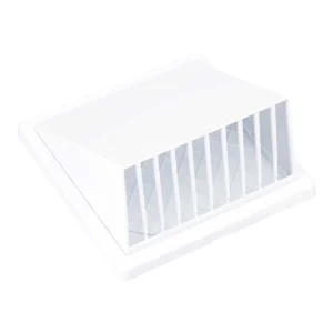 Grelha de Ventilação com Capota Abs Ø 125mm Branca