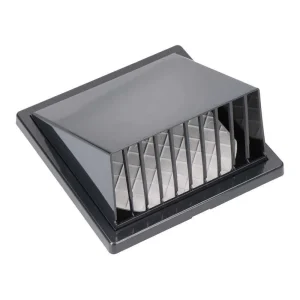 Grelha de Ventilação com Capuz Abs Ø 100mm Cinza .