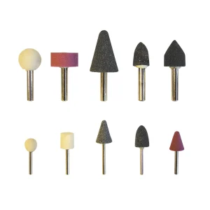 Blister 10 Rebolos Pedras Esmeril 1/4' - 1/8'